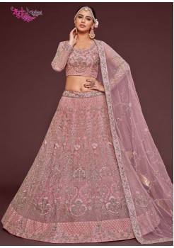 Pink   Soft Net Lehenga